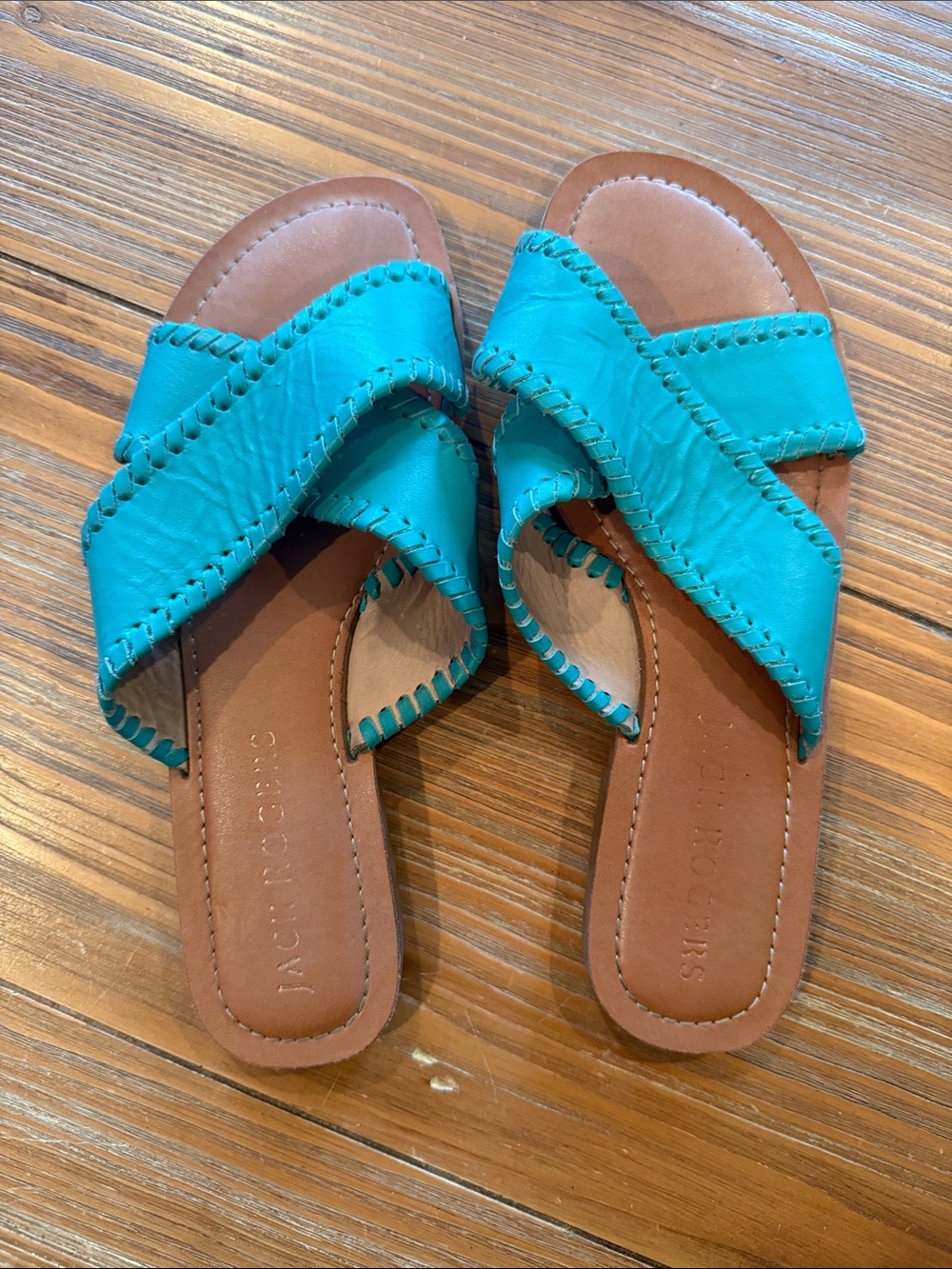Jack Rogers X-Band Slides (9, Teal)
